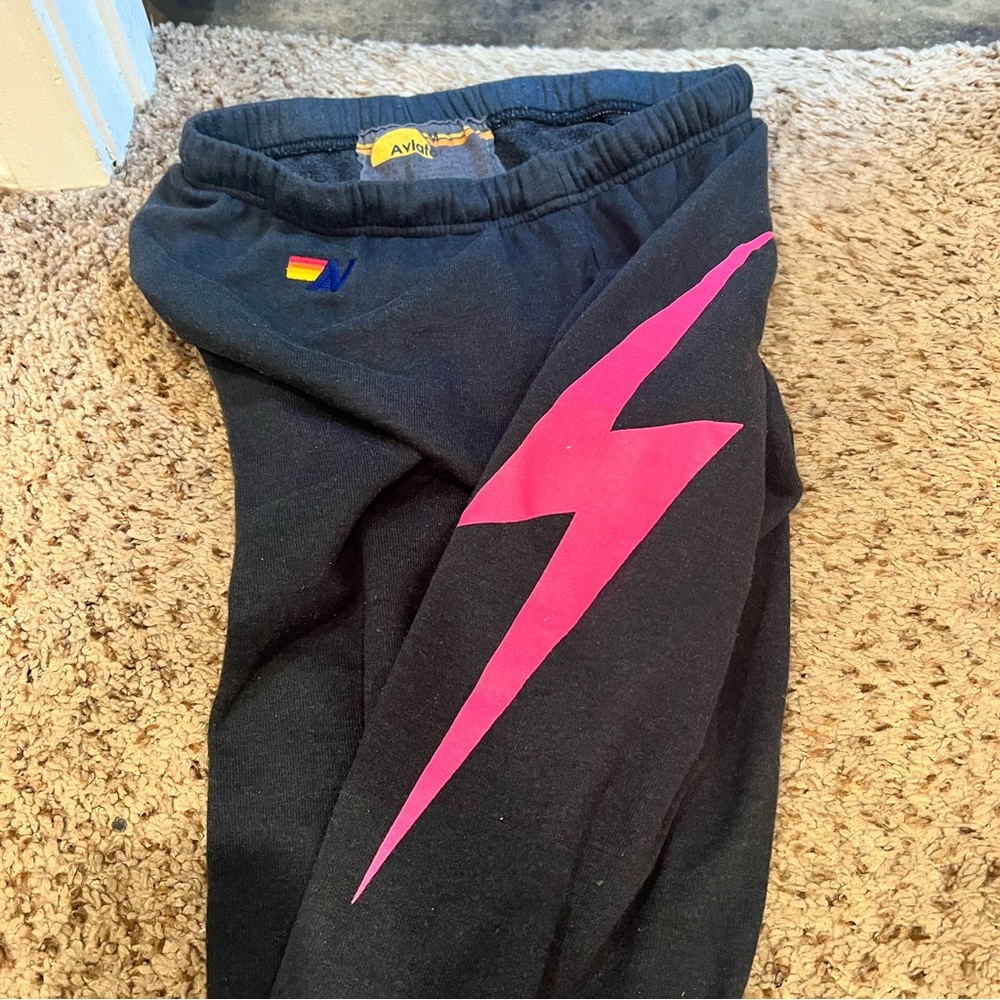 M AVIATOR NATION LIGHTNING BOLT SWEATPANTS